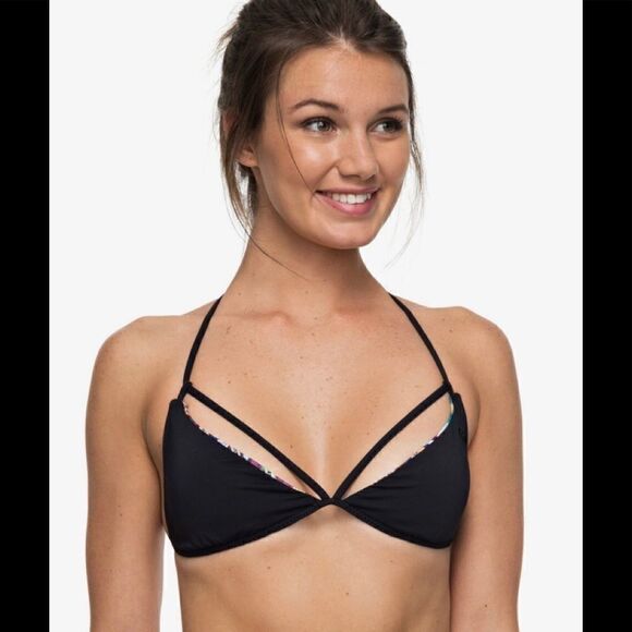 ROXY reversible multicolored bikini top. NWT - Picture 4 of 12